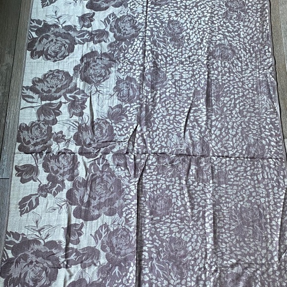 Floral Animal Print Wrap/Scarf, OS - Picture 3 of 8